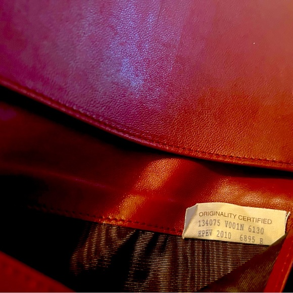 Bottega Veneta Intrecciato Weave Leather Continental Wallet Burgundy Color - Picture 6 of 6